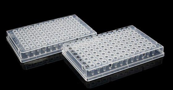처분할 수 있는 가득 차있는 치마 PCR 소모품 0.1ml UV 투명한 96 잘 판