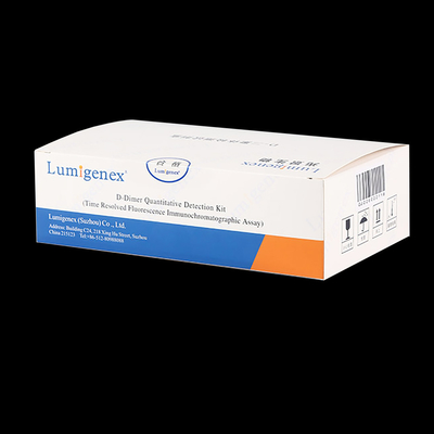 TRFIA 기술 심장 마커에 의한 ISO13485 POC 테스트 키트 전혈 D-Dimer