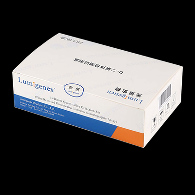 TRFIA 기술 심장 마커에 의한 ISO13485 POC 테스트 키트 전혈 D-Dimer