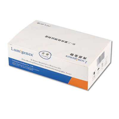 TRFIA 기술 심장 마커에 의한 ISO13485 POC 테스트 키트 전혈 D-Dimer