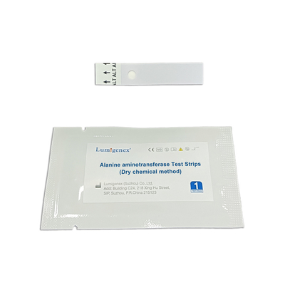 양적 측정 Alanine Aminotransferase 테스트 스트립 건식 화학 방법