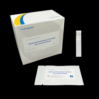 양적 측정 Alanine Aminotransferase 테스트 스트립 건식 화학 방법