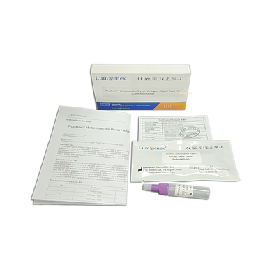 Lumigenex Helicobacter Pylori 항원 급속한 시험 장비 콜로이드 금 세륨 증명서를 주는