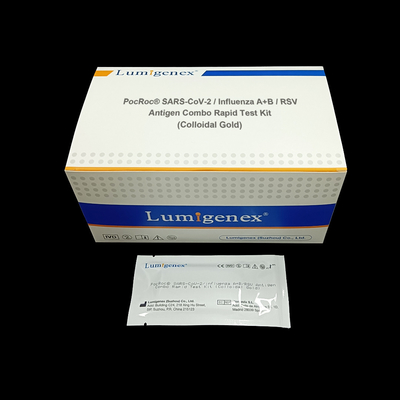 SARS-CoV-2 / 인플루엔자 A+B / RSV 항원 캄보 신속 시험은 아교질금을 장비를 답니다