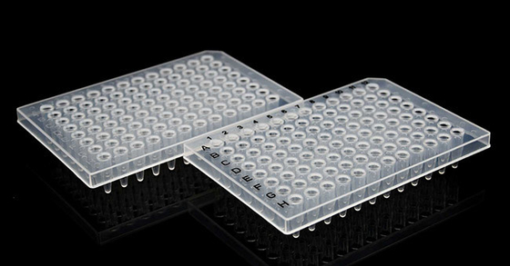 하프 스커트가 있는 PCR 플레이트 0.2ml 96웰 PCR 반응 플레이트