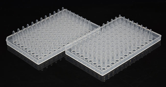 하프 스커트가 있는 PCR 플레이트 0.2ml 96웰 PCR 반응 플레이트
