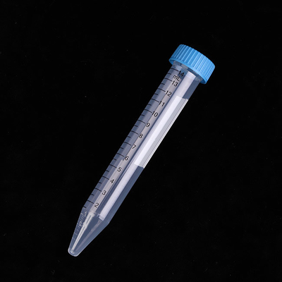 명확한 15ml 원뿔 분리기 관 폴리프로필렌 의학 급료