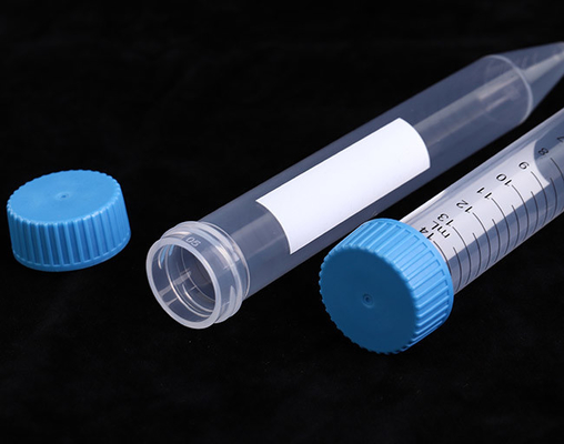 명확한 15ml 원뿔 분리기 관 폴리프로필렌 의학 급료