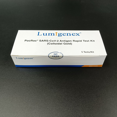 SARS-CoV-2 Antigen Rapid Test Kit의 5가지 테스트 패키지 EU 공통 목록