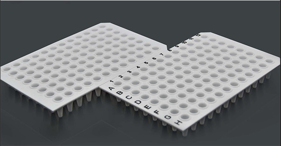 0.1ml 96 잘 세포 배양 판, 폴리프로필렌 비 PCR 판 둘러싸기