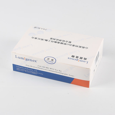 20 테스트/키트 POC 테스트 키트, CK-MB 테스트 키트 콜로이드 금 분석