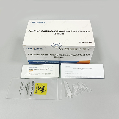 SARS-CoV-2를 위한 의학 진단 타액 항원 급속한 시험 장비 25 조각